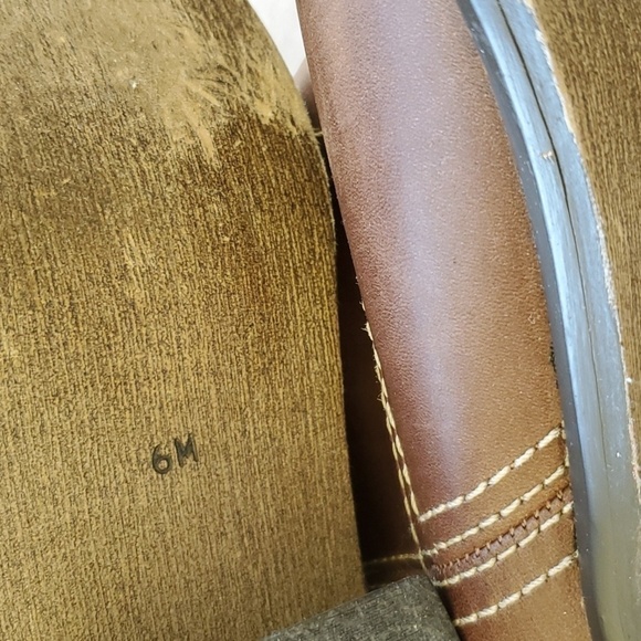 Brazilian made brown leather upper boots size 6m - Picture 11 of 13